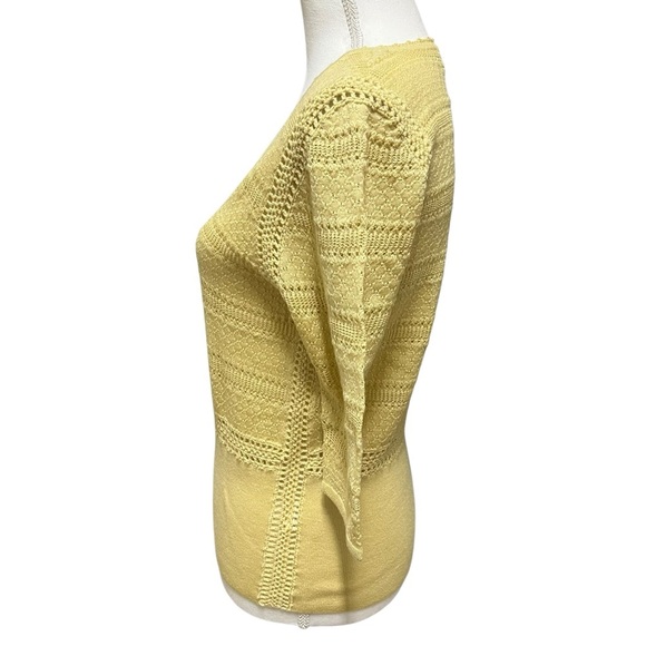Sea New York The Riverlane Syble Pointelle Short Sleeve
Sweater Yellow Large NWT - Picture 16 of 16